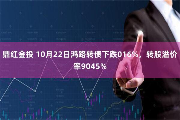 鼎红金投 10月22日鸿路转债下跌016%，转股溢价率9045%