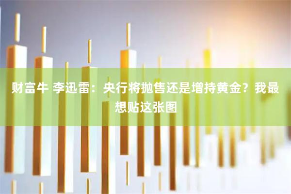 财富牛 李迅雷：央行将抛售还是增持黄金？我最想贴这张图