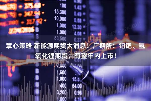 掌心策略 新能源期货大消息！广期所：铂钯、氢氧化锂期货，有望年内上市！