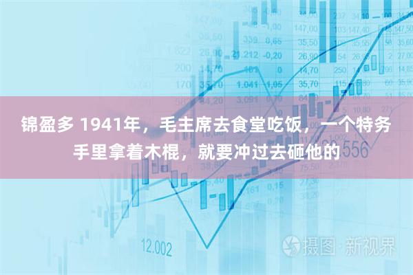 锦盈多 1941年，毛主席去食堂吃饭，一个特务手里拿着木棍，就要冲过去砸他的